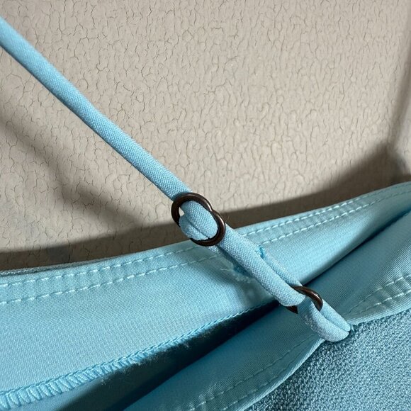 Abercrombie & Fitch One Shoulder Mini Dress Skort Women's Medium Tall Blue NWOT - Picture 12 of 16